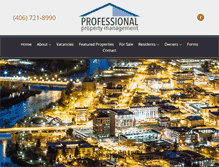 Tablet Screenshot of professionalproperty.com
